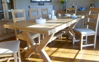 modern oak dining