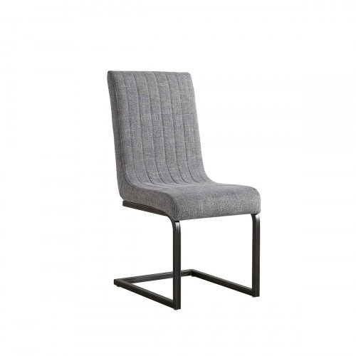 Bellary District Grey Fabric Dining Chair- BDOSGF
